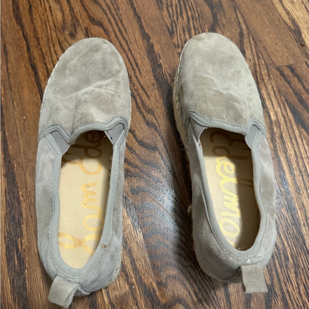 Sam Edelman tan espadrille slip on flats shoes, size 7.5 - Picture 2 of 7